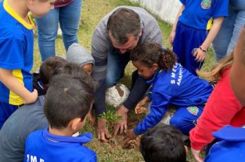 Foto - Dia da Árvore (21/09) – Mudas foram plantadas nas creches e escolas municipais