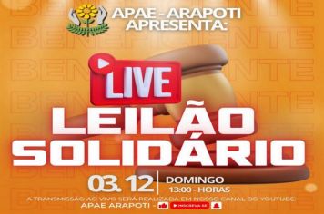 Live Leilão Solidário