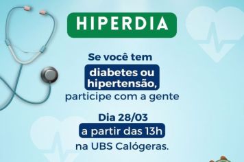 Amanhã é dia de HIPERDIA!!!!