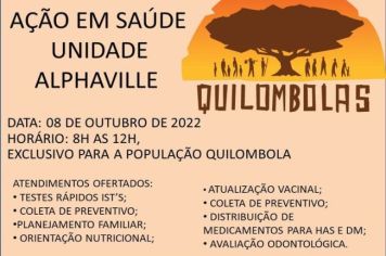 Ação em Saúde voltada aos Quilombolas