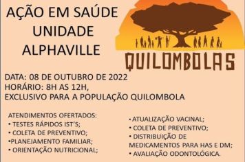 Ação em Saúde voltada aos Quilombolas