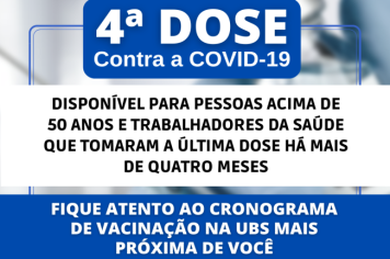 4ª DOSE CONTRA A COVID-19
