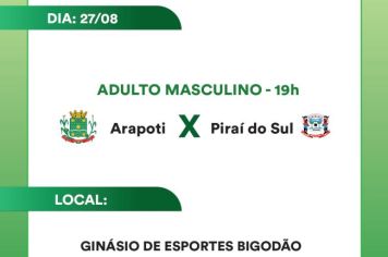 Nesse sábado (27) tem Copa AMCG de Futsal Masculino na cidade