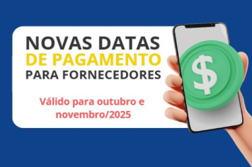 ATENÇÃO FORNECEDORES!