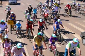 Domingo foi dia de pedalar pelo municÃ­pio