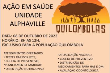 Ação em Saúde voltada aos Quilombolas