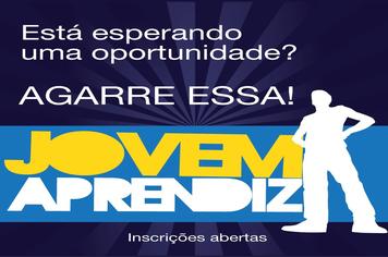 EstÃ£o abertas as inscriÃ§Ãµes para o programa Jovem Aprendiz