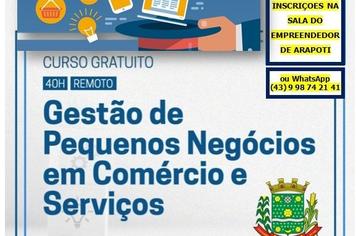 Abertas inscrições para o curso ?Gestão de Pequenos Negócios Em Comércios e Serviços?