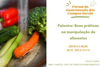 Boas práticas na manipulação de alimentos é tema de palestra online do Fórum de Gastronomia nesta terça (5)*