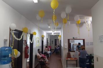 UBS do Humaitá decorada em alusão ao Setembro Amarelo