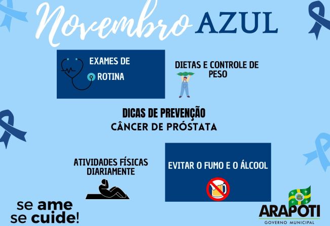 Campanha Novembro Azul - Mês de Prevenção ao Câncer de Próstata