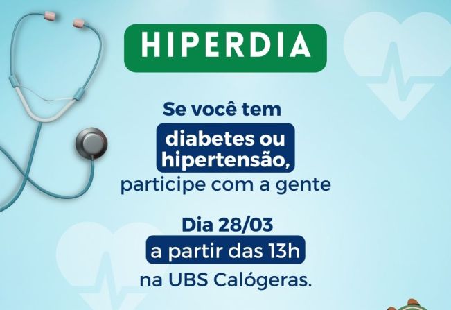 Amanhã é dia de HIPERDIA!!!!