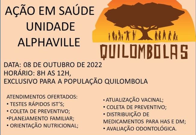 Ação em Saúde voltada aos Quilombolas