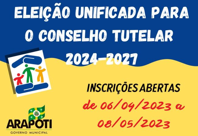 Eleições unificadas para o Conselho Tutelar 2024-2027