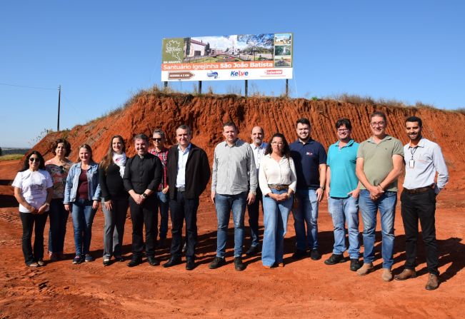 Santuário Igrejinha S. J. Batista inaugura outdoor de promoção do turismo religioso