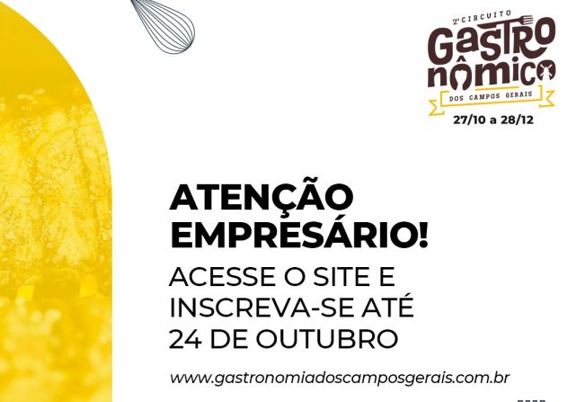 2º Circuito gastronômico dos Campos Gerais