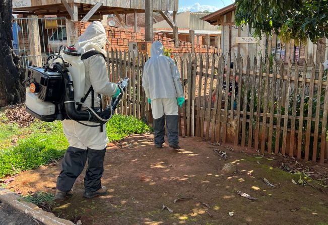 Controle de Endemias faz bloqueio de caso suspeito de Dengue no Aratinga