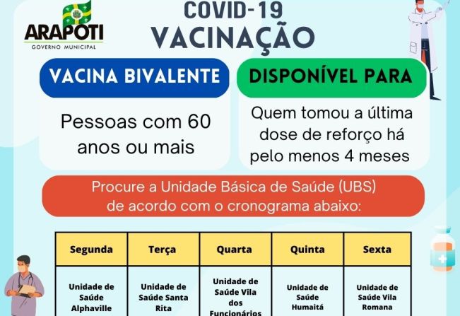 Já está disponível vacina bivalente contra COVID-19