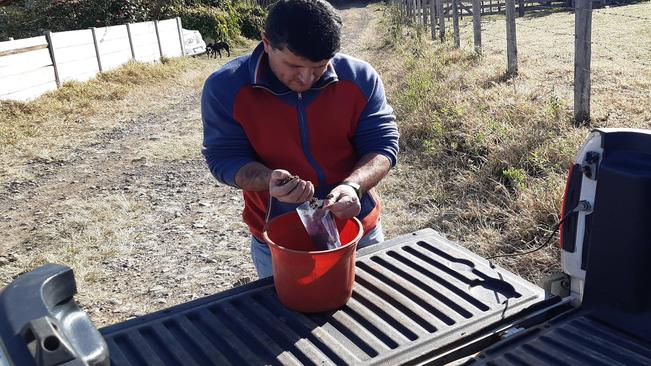 Prefeitura apoia pequenos produtores rurais na correção do solo de suas propriedades