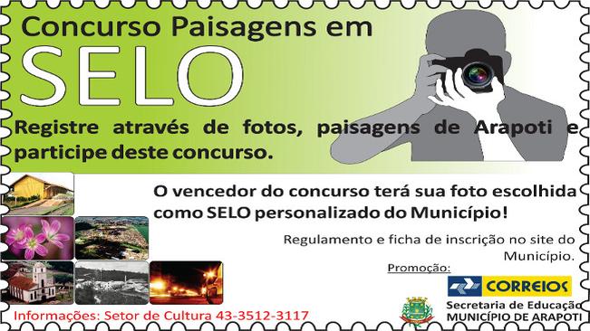 Concurso estamparÃ¡ foto ganhadora em selo personalizado