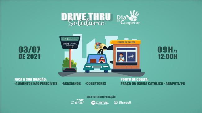 Dia C mobiliza cooperativas para realização de drive-thru solidário neste sábado em Arapoti*