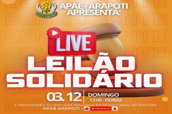 Live Leilão Solidário